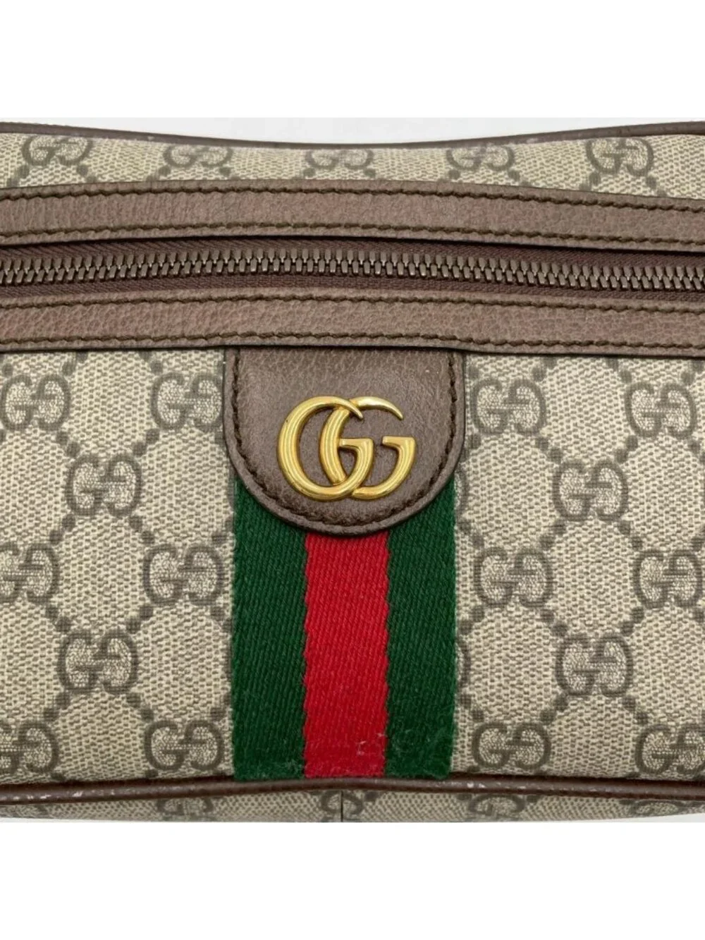 Gucci GG Supreme Leather Bag Beige